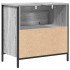 Mueble de baño con lavabo y cajones gris Sonoma 60x34,5x60