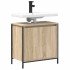 Mueble de baño con lavabo roble Sonoma 60x34,5x60