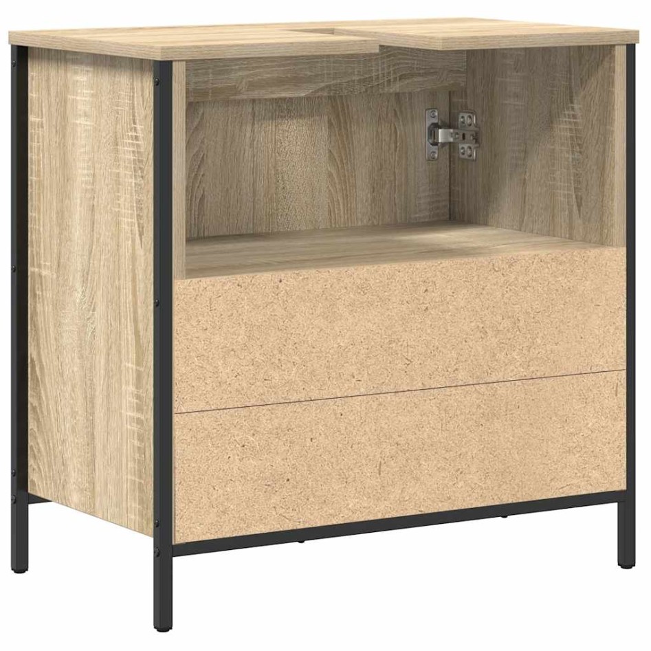 Mueble de baño con lavabo roble Sonoma 60x34,5x60