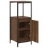 Mueble de baño con estantes roble marrón 36x35x95