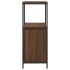 Mueble de baño con estantes roble marrón 36x35x95