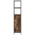 Mueble de baño con estantes roble ahumado 36x35x165