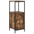Mueble de baño con estantes roble ahumado 36x35x95