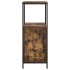 Mueble de baño con estantes roble ahumado 36x35x95