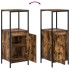 Mueble de baño con estantes roble ahumado 36x35x95