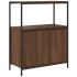 Mueble de baño con estantes roble marrón 76,5x35x95