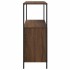 Mueble de baño con estantes roble marrón 76,5x35x95