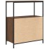 Mueble de baño con estantes roble marrón 76,5x35x95