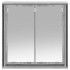 Mueble de baño de pared con espejo gris Sonoma 60x21x60