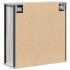 Mueble de baño de pared con espejo gris Sonoma 60x21x60