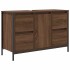 Mueble de lavabo con cajones roble marrón 90x34,5x60