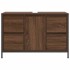 Mueble de lavabo con cajones roble marrón 90x34,5x60