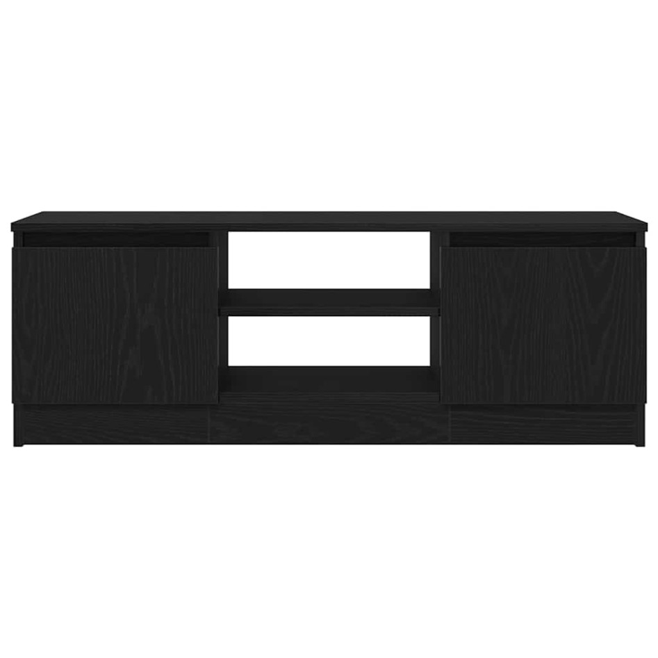 Mueble de TV de madera de roble negro 102x30x36