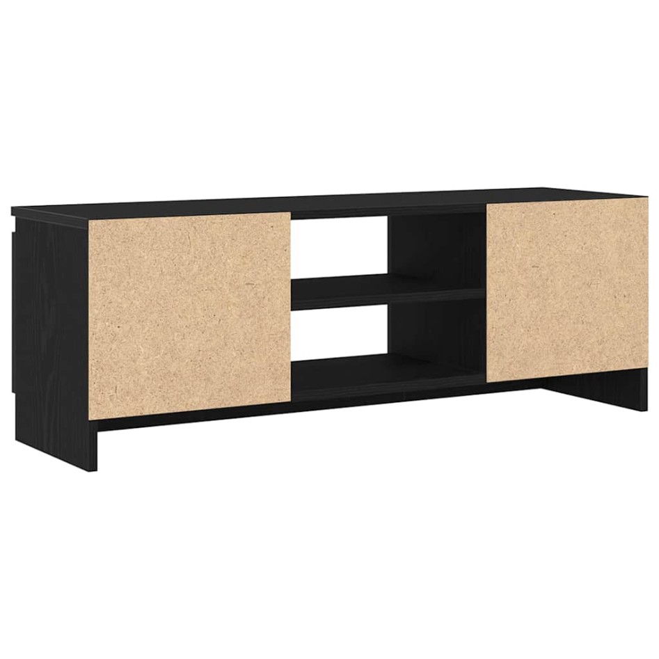 Mueble de TV de madera de roble negro 102x30x36