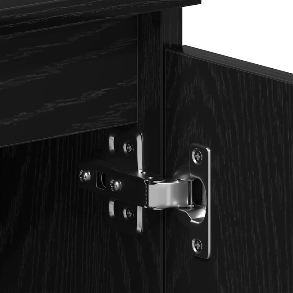 Mueble de TV de madera de roble negro 102x30x36