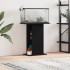 Soporte para acuario de madera de roble negro 60,5x36x72,5