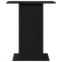 Soporte para acuario de madera de roble negro 60,5x36x72,5
