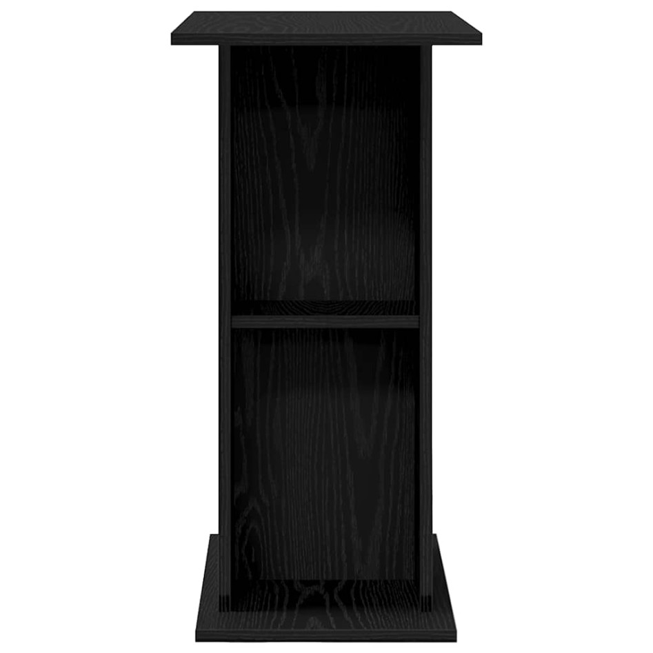 Soporte para acuario de madera de roble negro 60,5x36x72,5