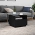 Mesa de centro con luces LED roble negro 50x49x40