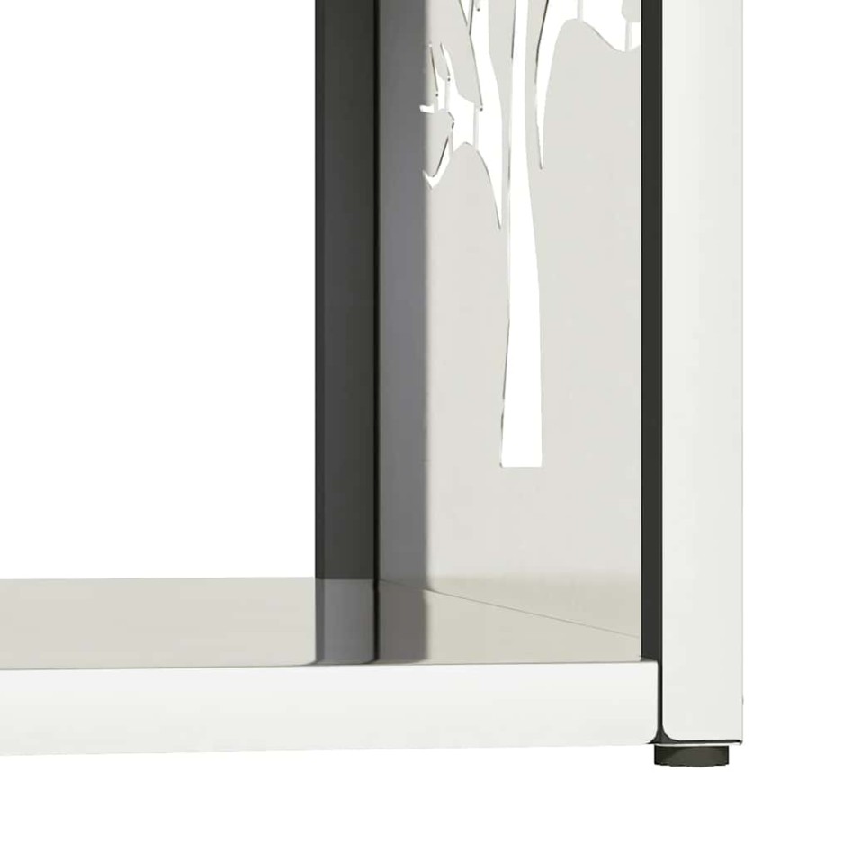 Leñero de acero inoxidable 40x40x40