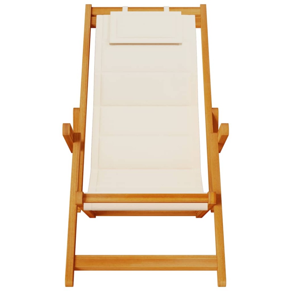 Silla de playa plegable con reposabrazos