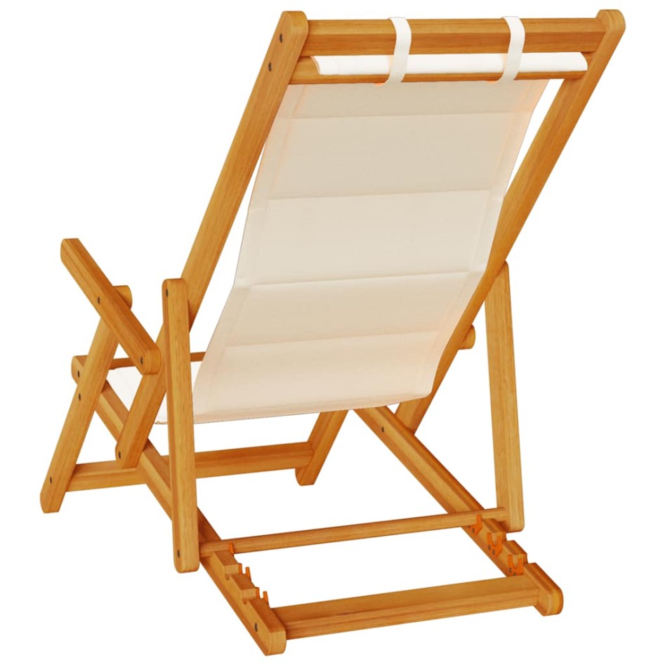 Silla de playa plegable con reposabrazos