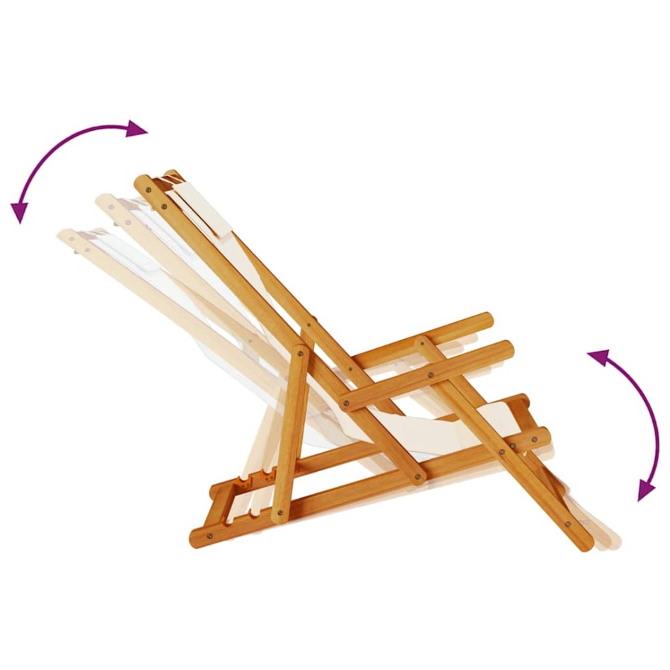 Silla de playa plegable con reposabrazos