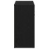 Aparador de madera contrachapada roble negro 80x36x75