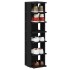 Zapateros 2 uds roble negro 25x27x102 cm madera de