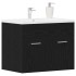 Mueble de baño para lavabo de roble negro 60x38,5x46