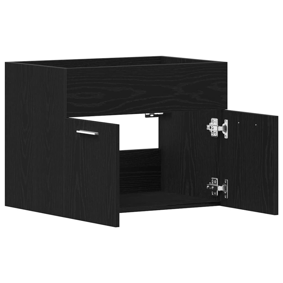 Mueble de baño para lavabo de roble negro 60x38,5x46
