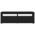 Mueble de TV con luces LED roble negro 120x35x40