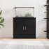 Soporte para acuario de madera de roble negro 81x36x73