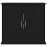 Soporte para acuario de madera de roble negro 81x36x73