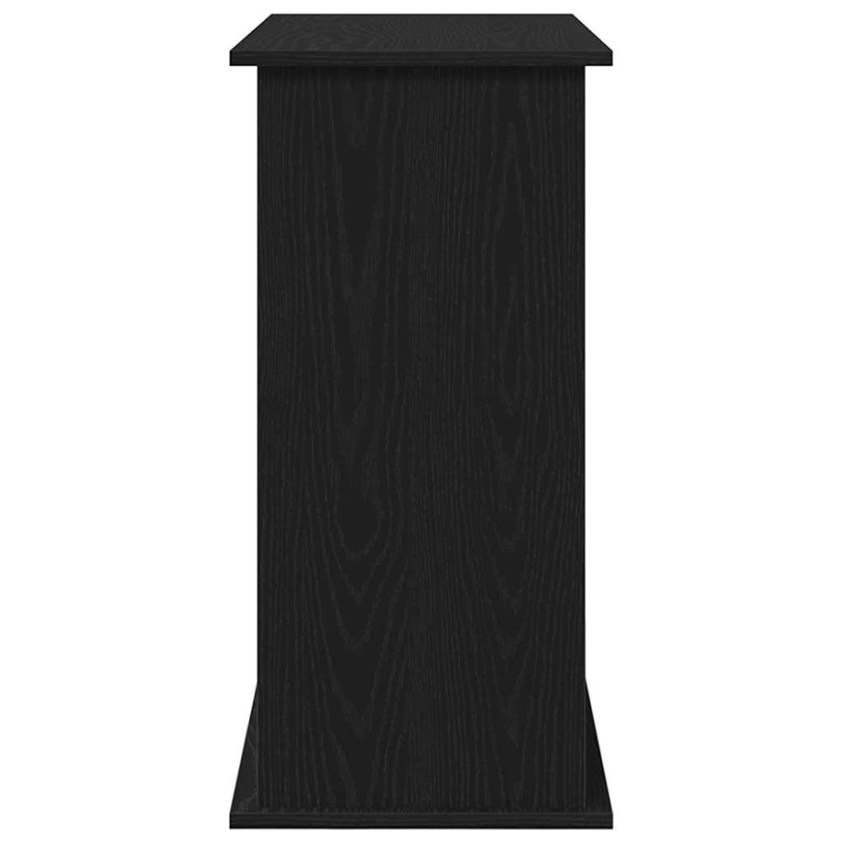 Soporte para acuario de madera de roble negro 81x36x73