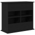 Soporte para acuario de madera de roble negro 81x36x73