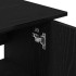 Soporte para acuario de madera de roble negro 81x36x73