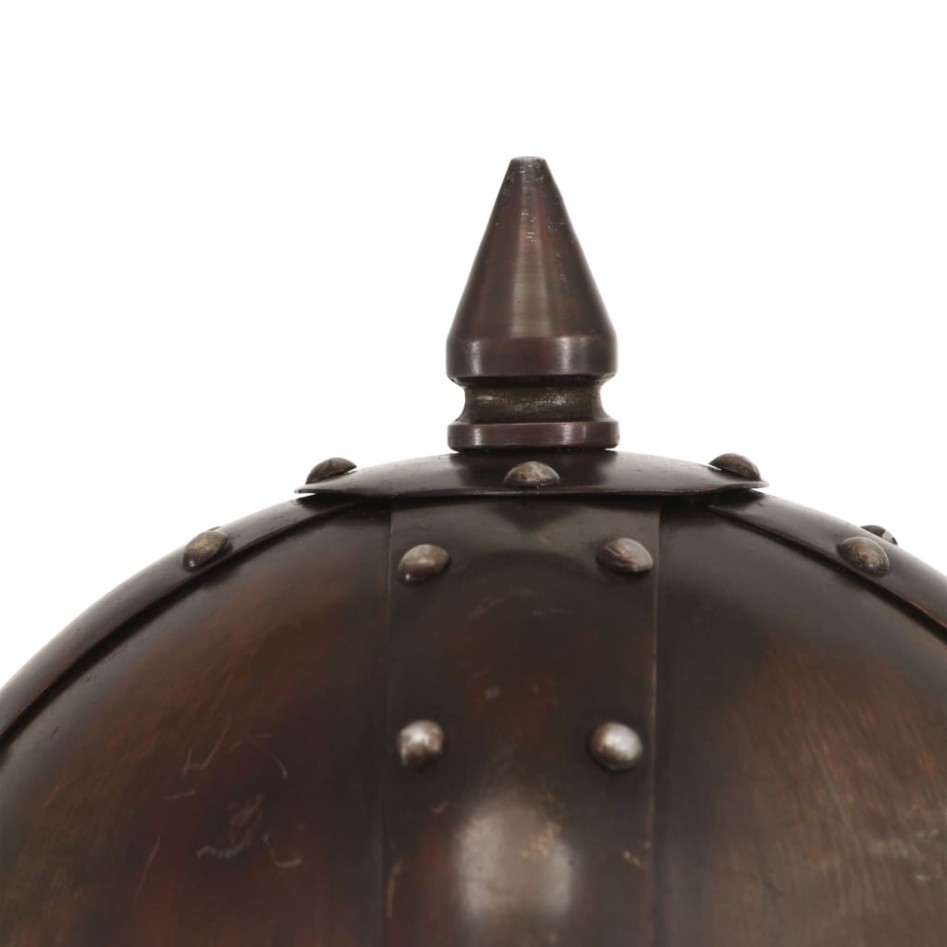 Réplica de casco de guerrero vikingo LARP acero