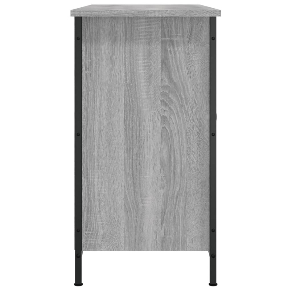 Mueble de TV madera de ingeniería gris Sonoma 100x35x65