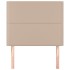 Cabeceros 2 unidades cuero sintético capuchino 90x5x78/88