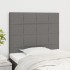 Cabeceros 2 unidades de tela gris oscuro 80x5x78/88
