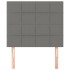 Cabeceros 2 unidades de tela gris oscuro 80x5x78/88