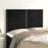 Cabeceros 4 unidades terciopelo negro 72x5x78/88