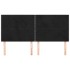 Cabeceros 4 unidades de terciopelo negro 90x5x78/88