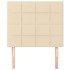 Cabeceros 2 unidades de tela color crema 80x5x78/88