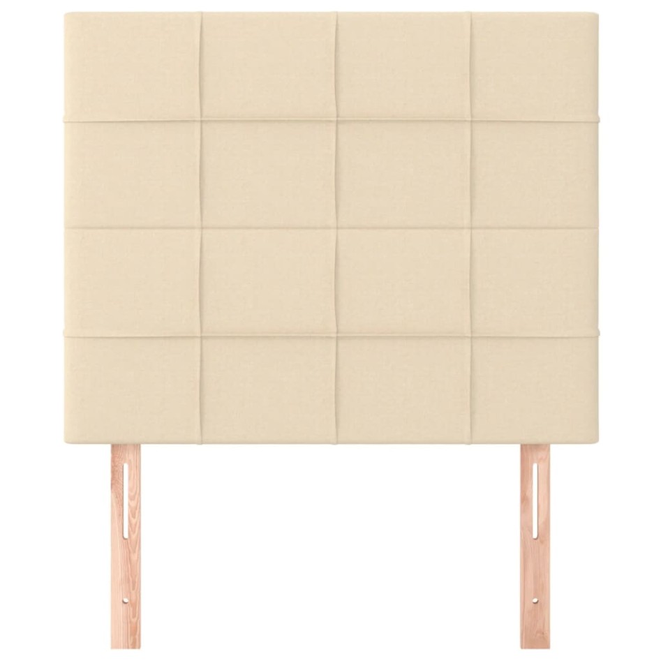 Cabeceros 2 unidades de tela color crema 80x5x78/88