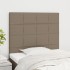 Cabeceros 2 unidades de tela gris taupe 100x5x78/88