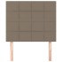 Cabeceros 2 unidades de tela gris taupe 100x5x78/88