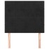Cabeceros 2 unidades de terciopelo negro 80x5x78/88