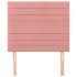Cabeceros 2 unidades de terciopelo rosa 100x5x78/88